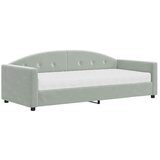  Dnevni krevet s madracem svjetlosivi 90 x 200 cm baršunasti | shoptok.hr