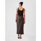 GAP Faux leather midi skirt Utility - Women's | Shoptok.si