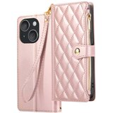 Avizar Teksturirano Zadeva za iPhone 15 z držalom za video in držalom za kartice, Roza, (5000013481) | Shoptok.si