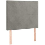 Box spring krevet s madracem svjetlosivi 80 x 200 cm baršunasti | shoptok.hr