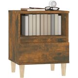  Nočna omarica 2 kosa dimljeni hrast 40x35x50 cm, (20733949) | Shoptok.si