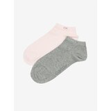 Calvin Klein Set of two pairs of women's socks in gray and pink Calvin Kle - Women Cene