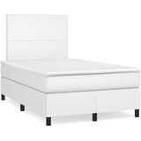  box spring s madracem bijeli 120x190 cm od umjetne kože | shoptok.hr