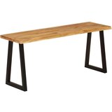 Klupa sa živim rubom 105 cm od masivnog bagremovog drva | Eponuda.com