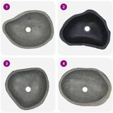  Umivaonik od riječnog kamena ovalni (37 - 46) x (29 - 36) cm | shoptok.hr