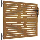  Vrtna vrata 85x100 cm od čelika COR-TEN četvrtasti dizajn | shoptok.hr