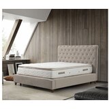 Hanah home Deluıxe set 140 x 200 beige dvostruki dušek, baza i uzglavlje Cene