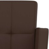 vidaXL Barski stolčki 2 kosa rjavo umetno usnje | Shoptok.si