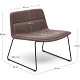 Kave Home Rjav fotelj Zahara – | Shoptok.si