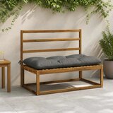  Jastučići za klupe VIANEN 2 kom. 100% poliester Siva - Siva 110 x 60 x 12 cm | shoptok.hr