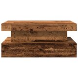  Stolić za kavu s LED svjetlima boja starog drva 90 x 50 x 40 cm | shoptok.hr
