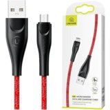 Usams BRIDED MICROUSB KABEL 1M 2A RDEČ ZA HITRO POLNJENJE TELEFONOV, (21980351) | Shoptok.si