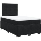 Box spring krevet s madracem crni 120 x 200 cm baršunasti | shoptok.hr