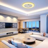Aigostar LED prigušiva stropni ventilator LED/40W/230V 2700-6500K + daljinski upravljač bela | Eponuda.com