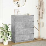 vidaXL Komoda betonsko siva 80x35x99 cm inženirski les Cene