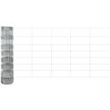 vidaXL Ograđivanje parcele 0.8x50 m pocinčani čelik | shoptok.hr