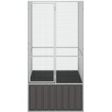  Kavez za ptice antracit 111 x 107 x 211,5 cm pocinčani čelik | Eponuda.com