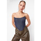 Trendyol Blue Denim Look Knitted Bustier Cijene