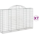  Lučne gabionske košare 7 kom 200x30x120/140cm pocinčano željezo | Eponuda.com