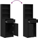  3-delna set za ličenje Črn inženirski les | Shoptok.si