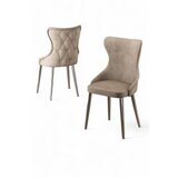 Hanah home set stolica (6 komada) alpa cappuccino chrome | ePonuda.com