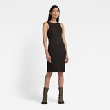 G-star Dress - Engineered rib tank dress black | shoptok.hr