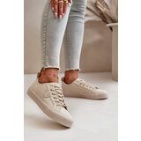 Big Star Corduroy women's sneakers insulated Hi-Poly System beige | shoptok.hr
