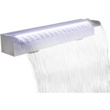 vidaXL Pravokotna fontana za bazen LED slap nerjaveče jeklo 60 cm Cene