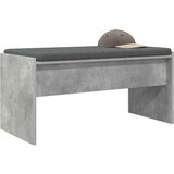  Klupa za hodnik s jastukom Betonski sivi 83 x 38 x 40 cm | Eponuda.com
