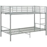 vidaXL Krevet na kat sivi metalni 90 x 200 cm | shoptok.hr