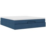  Otomanski krevet s madracem plavi 180x200cm od tkanine | shoptok.hr