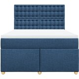  Krevet s oprugama i madracem plavi 140x200 cm od tkanine | shoptok.hr