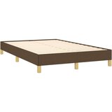  Box spring postelja z vzmetnico temno rjav 120x200 cm blago, (20724007) | Shoptok.si