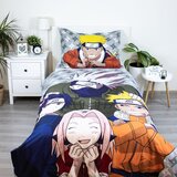 Jerry Fabrics Pamučna dječja posteljina za krevet za jednu osobu 140x200 cm Naruto "Grey" – | shoptok.hr