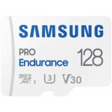 Samsung microsd 128GB, pro endurance, sdxc, uhs-i (SDR014) U3 V30 Class10, read up to 100MB/s, write up to 40MB/s, for 4K and fullhd video recording, w/sd adapter Cene