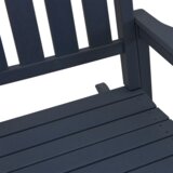 vidaXL 3 delna zunanja garnitura mornarsko modra HDPE | Shoptok.si