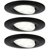 PAULMANN Set okruglih ugradbenih LED svjetiljki Calla (6 W, Crna, 3 Kom., Podesiva temperatura boje: Ne) | shoptok.hr