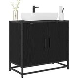 vidaXL Kopalniška omara za umivalnik Črna Orehovina 65 x 33 x 60 cm | Shoptok.si