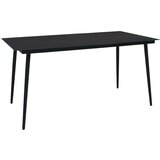  7-dijelni vrtni blagovaonski set od PVC ratana crni | shoptok.hr