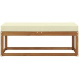  Vanjska klupa s jastukom Prirodna i krem 115 x 43 x 45 cm | Eponuda.ba