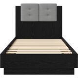  Okvir kreveta s uzglavljem s uzglavljem Crni hrast 80 x 200 cm | shoptok.hr