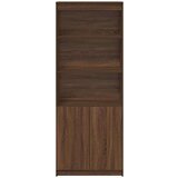 vidaXL Visoka omara rjavi hrast 70x35x180 cm inženirski les | Shoptok.si