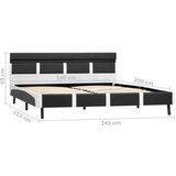  Za krevet od umjetne kože s LED svjetlom sivi 140x200 cm | shoptok.hr