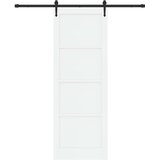  Klizna vrata ORKDAL Bijela i crna 83 x 232 cm Masivna borovina | Eponuda.ba