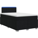  Boxspring krevet s madracem Crna 120 x 190 cm Tkanina | shoptok.hr