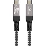 Gembird CCBP-USB4-CMCM240-0.3M Premium USB4 Type-C charging and data cable, 40 Gbps, 240 W, 0.3m Cijene