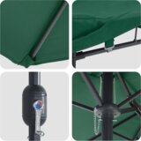  Vrtni suncobran Zelena 385 x 209 x 244 cm tkanina | shoptok.hr