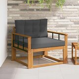  Srednji zunanji kavč Masiven les akacije Naravna, (5000207233) | Shoptok.si
