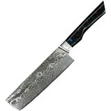 IZMAEL Damaskovski kuhinjski nož YO-37403 - Nakiri / Crvena / Plava | shoptok.hr