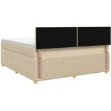  Boxspring krevet s madracem Krem 180 x 200 cm Tkanina | shoptok.hr